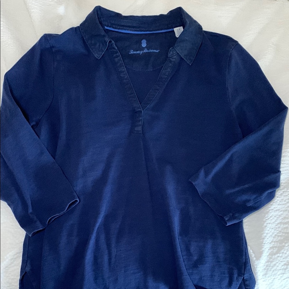 Tommy Bahama Blue Long Sleeve Tee